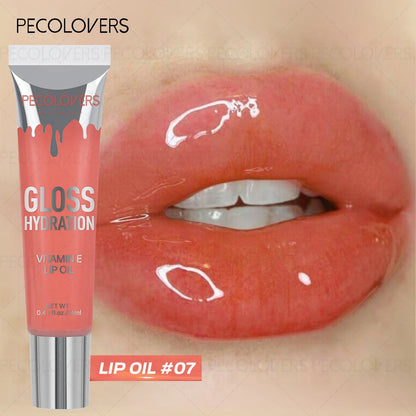 Shiny Moisturizing Lip Gloss,Moisturizing Lip Gloss,Liquid Lip Color, Water-Resistant