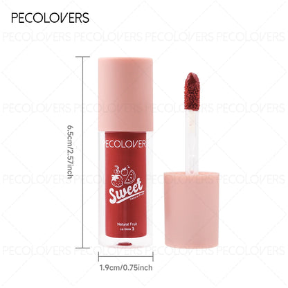 1PC Fruity Flavor of Lip Gloss, Moisturizing, Nourishing, Natural, Watery, Long-lasting, Waterproof, Sweat-proof, Anti-smudge