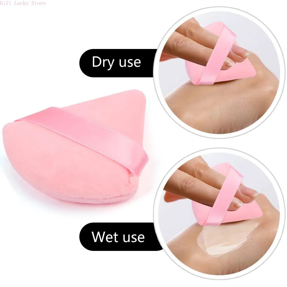 Powder Puff Face Makeup Sponge Cosmetics Soft Cotton Face Powder Puff  Washable Velvet Makeup Puff Tools