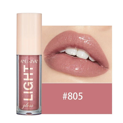 Waterproof Mirror Nude Lip Gloss Long Lasting Moisturizing Colour Rendering Non Sticky Cup Liquid Lipstick Lips Makeup Cosmetics