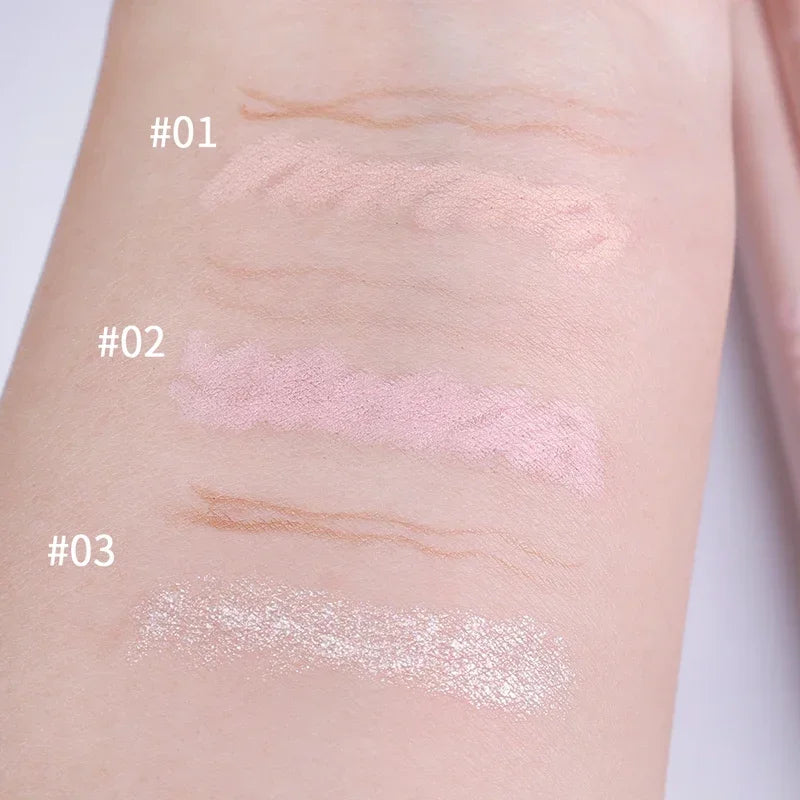 Sweetmint Mulitfuntiona Double Ended Lying Silkworm Pencil Highlighter Makeup Pen Nude Liquid Contour Liner Eye Brightener Stick
