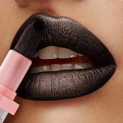 Glitter Pearlescent Lipstick, Waterproof Long Lasting Lip Color, Hydrating Plump Lips for Daily & Party Makeup