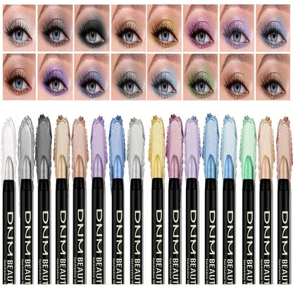 16-Color Pearlescent Waterproof Eyeliner – Glitter & Long-Lasting