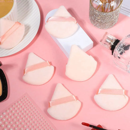 Powder Puff Face Makeup Sponge Cosmetics Soft Cotton Face Powder Puff  Washable Velvet Makeup Puff Tools