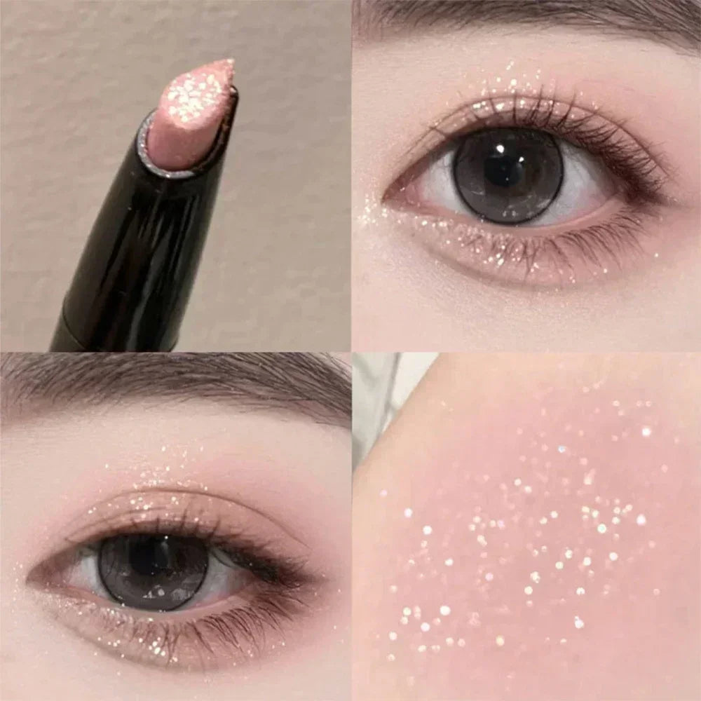 Pearlescent Eyeshadow Stick Pencil Glitter Eyeshadow Makeup Waterproof Shimmer Silkworm Liner Pen Cosmetics Beauty Makeup Tool