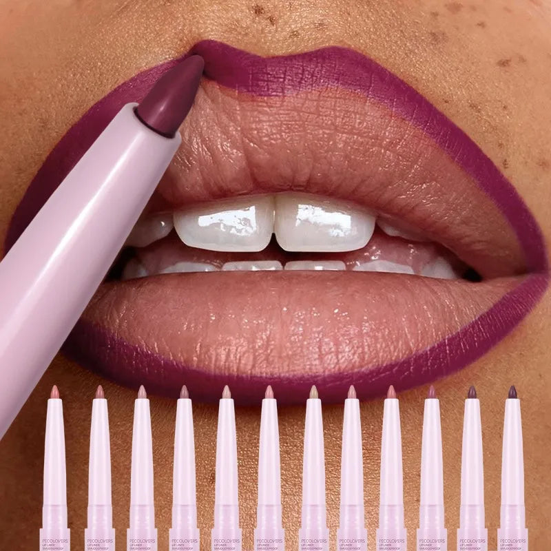 Purple Lip Line Pen Waterproof, Pollution -proof, Durable, Will Not Drop, Lasting Lip Line Pen, Lip Cosmetics Lip Pencil