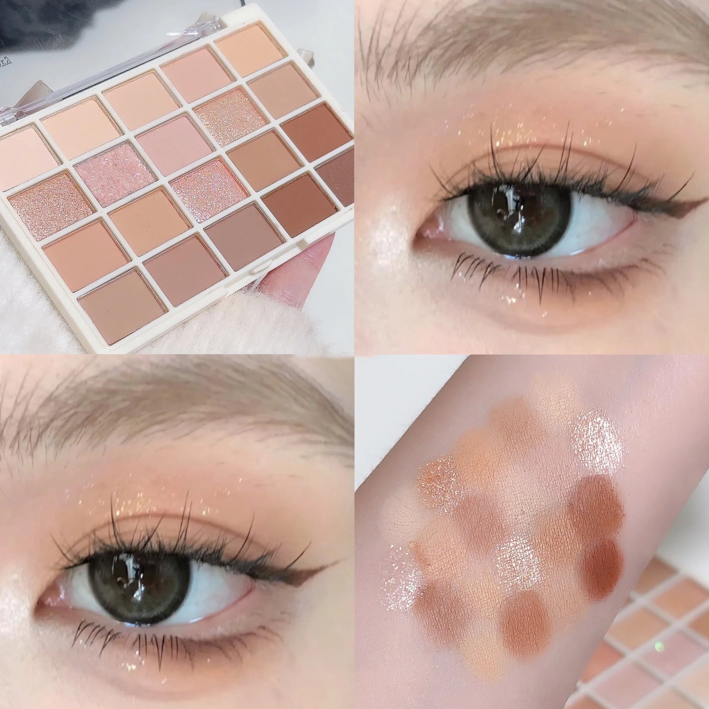 20 Shades Korean Low Saturation Matte Eyeshadow Palette Waterproof Long-lasting Daily Makeup