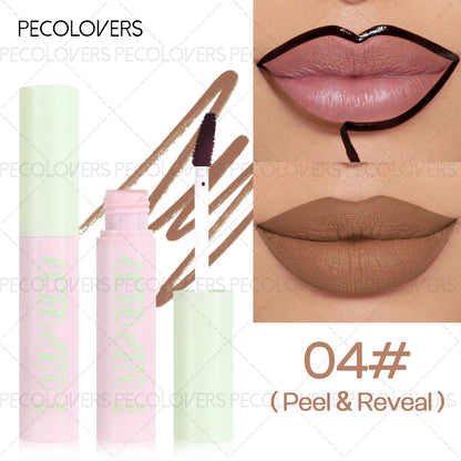 Waterproof Long Lasting Lip Gloss Matte Outline Contour Tattoo Tear Pull LipLiner Peel Off Liquid Lipstick Cosmetic