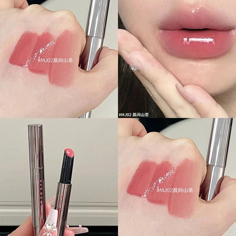AZTK MELTYKISS LIP JELLO Lip Gloss Watery Mirror Lipstick Lasting Moisturizing Plump Jelly Lips Lightens Lip Lines Cosmetics Hot