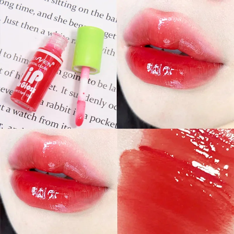 6 Pcs Moisturizing Clear Lip Gloss Oil Set,Liquid Lipstick Mirror Glaze Waterproof Long Lasting Lip Plumper Hydrating Lips Balm