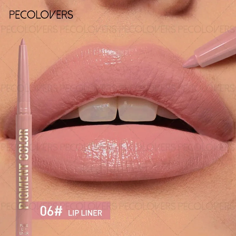 Multi-color Lipstick, Solid Lip Liner, Depicts The Outline of The Lips, Charming and Full Lips, Without Drying, Lip Cosmetics