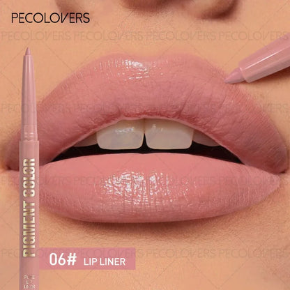 Multi-color Lipstick, Solid Lip Liner, Depicts The Outline of The Lips, Charming and Full Lips, Without Drying, Lip Cosmetics