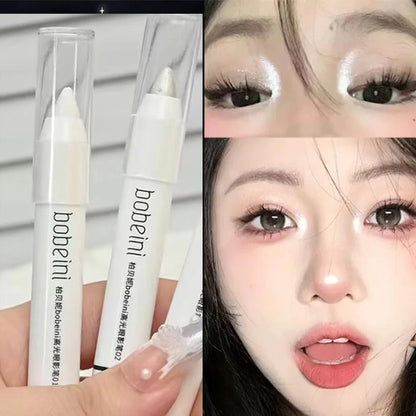 Matte Eyeshadow Stick White Eyeliner Shimmer Silver Highlighter Pen Festive Gift Smudge Proof Cruelty Free