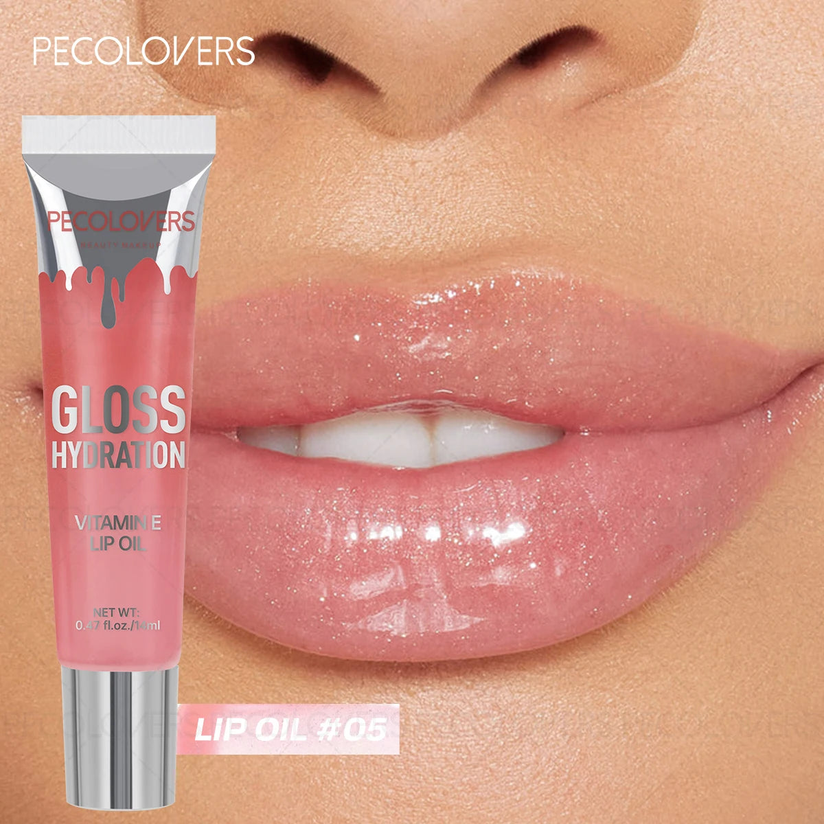 Shiny Moisturizing Lip Gloss,Moisturizing Lip Gloss,Liquid Lip Color, Water-Resistant