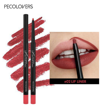 Waterproof Matte Lipliner – Long-Lasting Red Lip Pencil