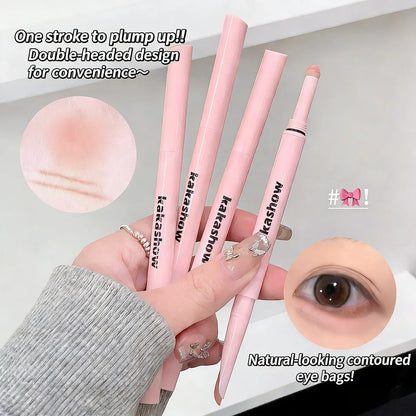 Meniscus Double-end Lying Silkworm Eyeliner Pencil Diamond Glitter Matte Aegyosal Pen Brightening Cream Shadow Highligher Makeup