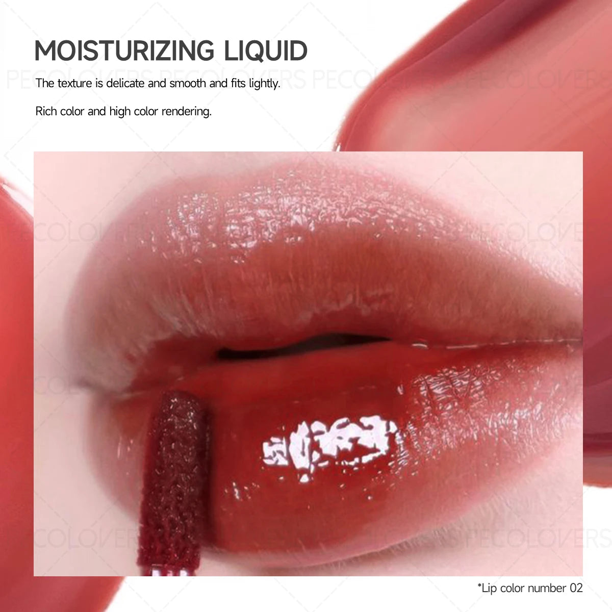 1PC Fruity Flavor of Lip Gloss, Moisturizing, Nourishing, Natural, Watery, Long-lasting, Waterproof, Sweat-proof, Anti-smudge