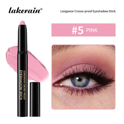 12 Colors Eyeshadow Pencil Stick Shimmer And Matte Waterproof Metallic Glitter Eye Shadow Highlighter Pencil Eyeshadow Cosmetics