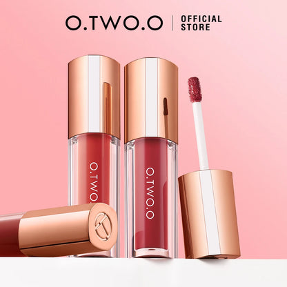 O.TWO.O Lipstick Lip Tint Matte 24H Stay Color-Locking Ultra-Lasting  Waterproof Transfer-Proof Glossy Satin Lip Glaze Makeup