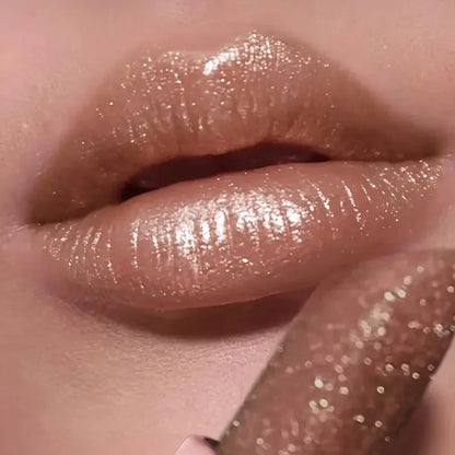 Pearlescent lipstick, long-lasting waterproof lipstick, create charming and plump lips