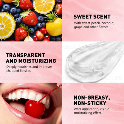 1PC Long-lasting Ball Lip Oil - High-gloss Finish, Moisturizing, Plumps Lips, Various Options, Creates Charming Makeup