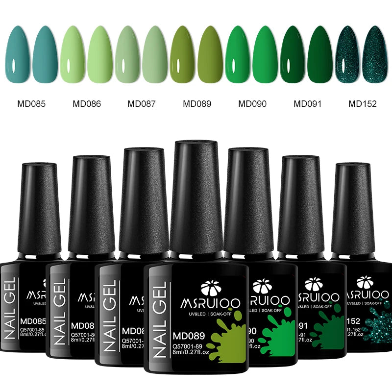 7pc Nail Gel Polish Set – Long-Lasting DIY Manicure Kit