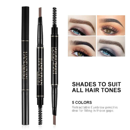HANDAIYAN 5-Color Automatic Rotating Eyebrow Pencil – Waterproof & Long-Lasting