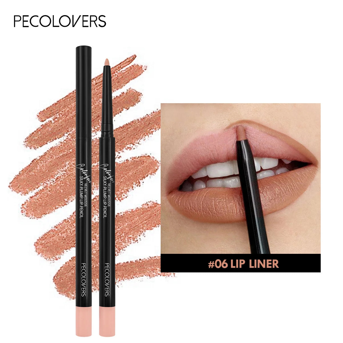 Waterproof Matte Lipliner – Long-Lasting Red Lip Pencil
