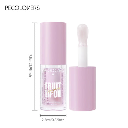 Fruit Mirror Water Lip Gloss Transparent Lip Oil Lasting Liquid Lipstick Clear Glitter Primer Hydrating Plump Lip Gloss