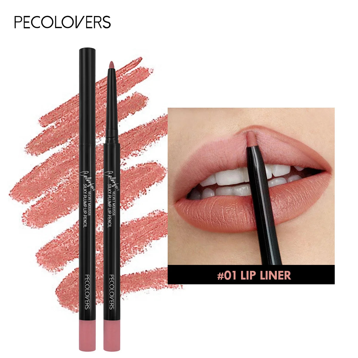 Waterproof Matte Lipliner – Long-Lasting Red Lip Pencil