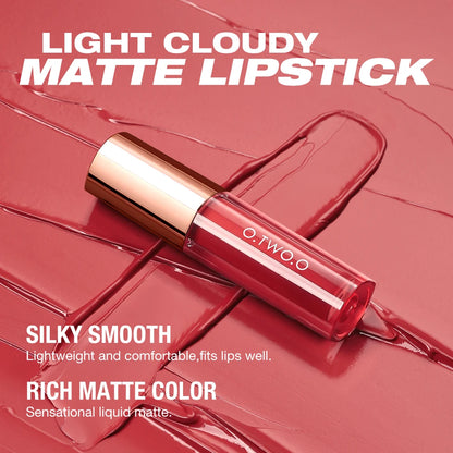 O.TWO.O Lipstick Lip Tint Matte 24H Stay Color-Locking Ultra-Lasting  Waterproof Transfer-Proof Glossy Satin Lip Glaze Makeup
