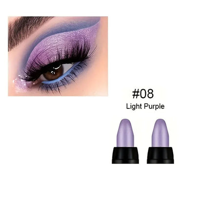 16-Color Pearlescent Waterproof Eyeliner – Glitter & Long-Lasting