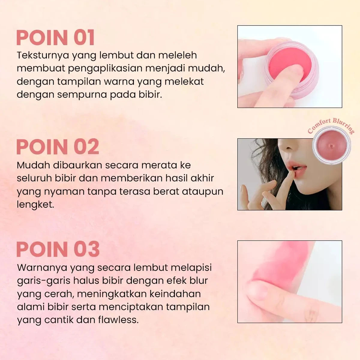 [ClearanceSale] HOLIKA HOLIKA Melting Blur Lip Pot,Smooth Velvety Feel,Easy To Spread,Korean Cosmetic,K-Beauty,Korean Makeup