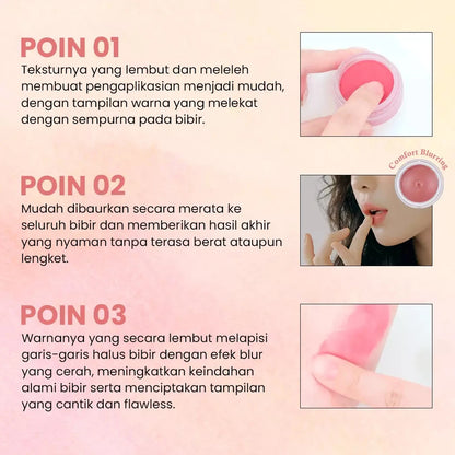 [ClearanceSale] HOLIKA HOLIKA Melting Blur Lip Pot,Smooth Velvety Feel,Easy To Spread,Korean Cosmetic,K-Beauty,Korean Makeup