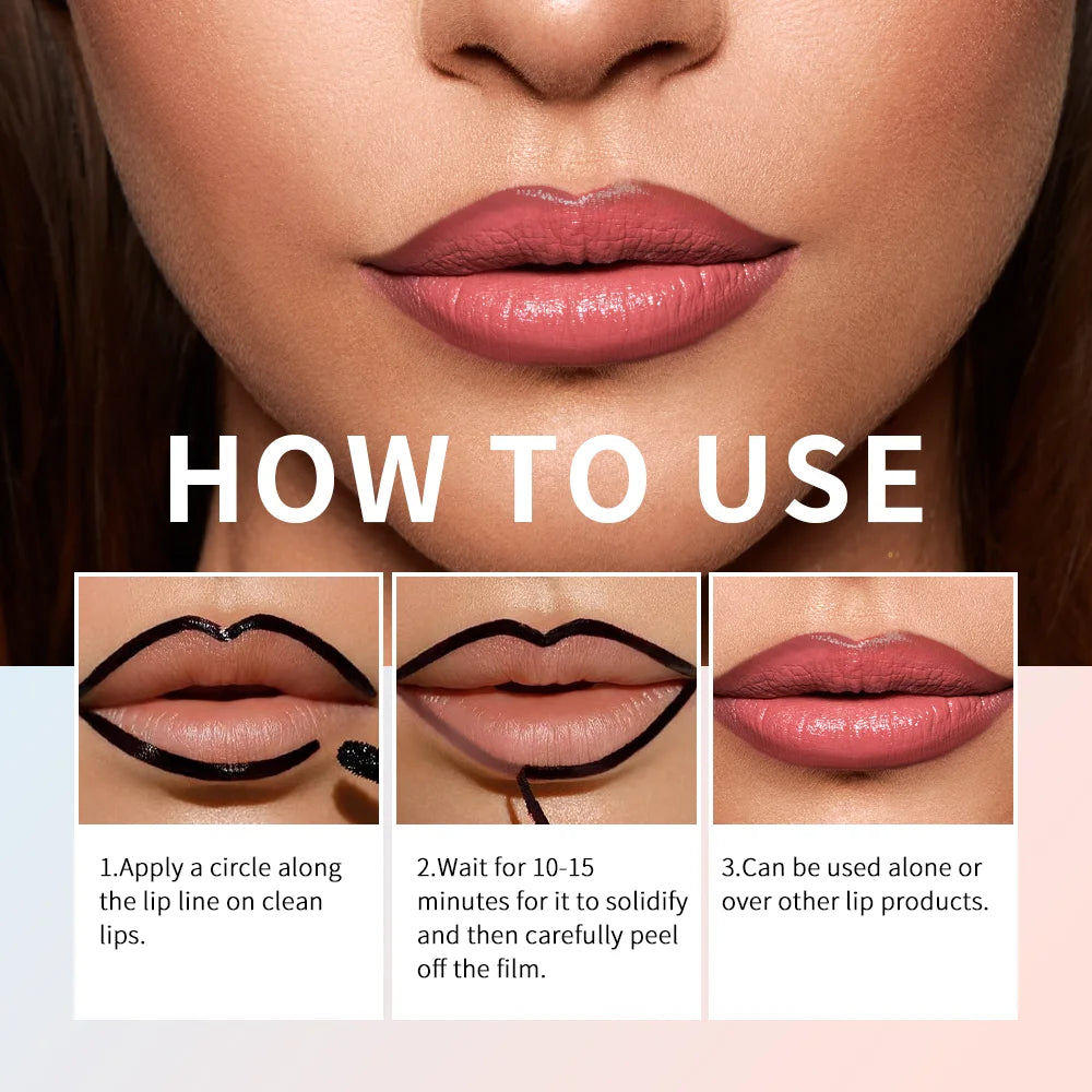 Peel-Off Lip Tattoo – Waterproof Matte Lip Tint & Contour
