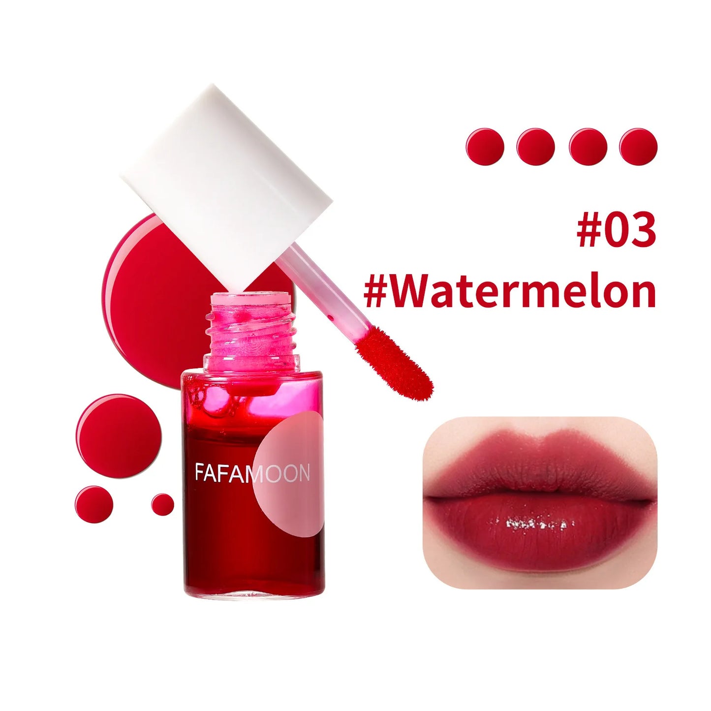 Watertint Dye Lip Stain Cherry Juice Lip Gloss Tint Non-stick Liquid Lipstick Waterproof Lips Cheek Dual Use Rouge Water Makeup
