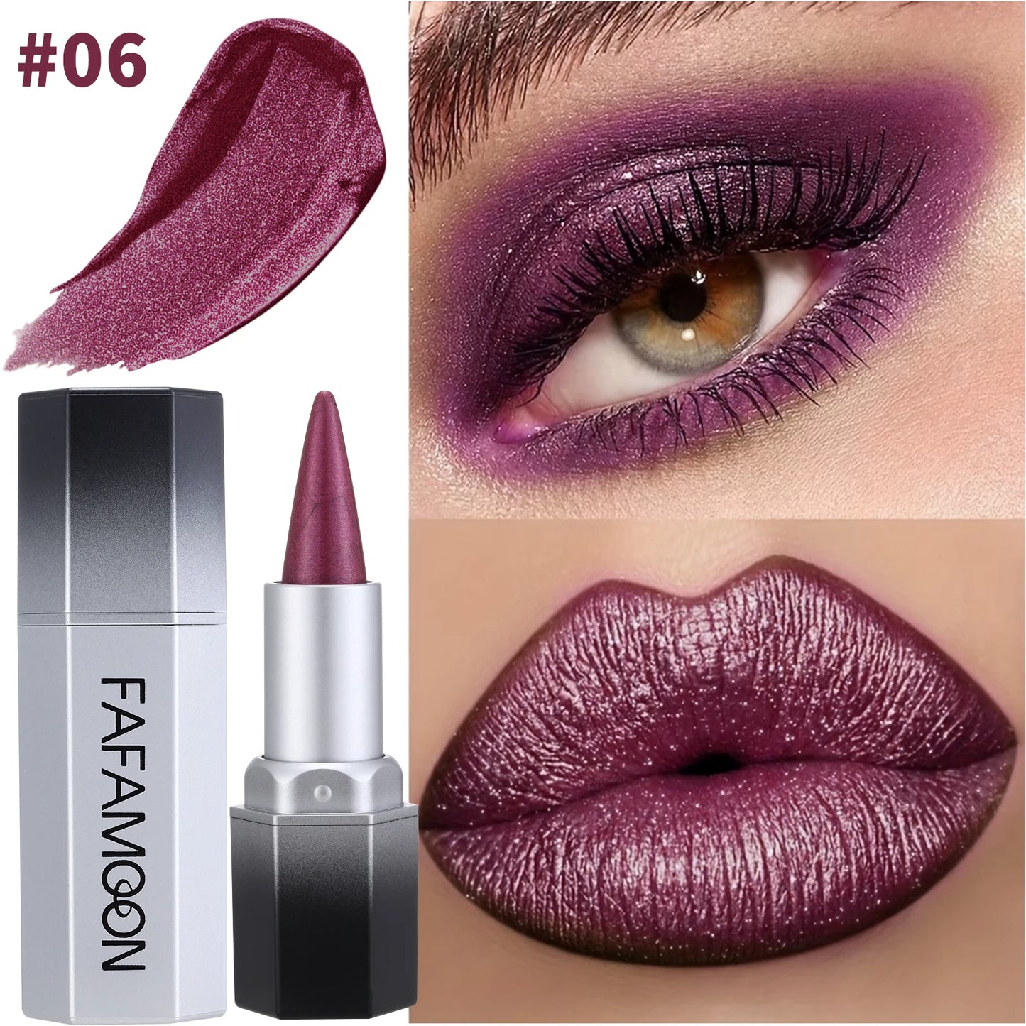 2-in-1 pearl lip gloss waterproof, color rendering, long-lasting luster for daily party use