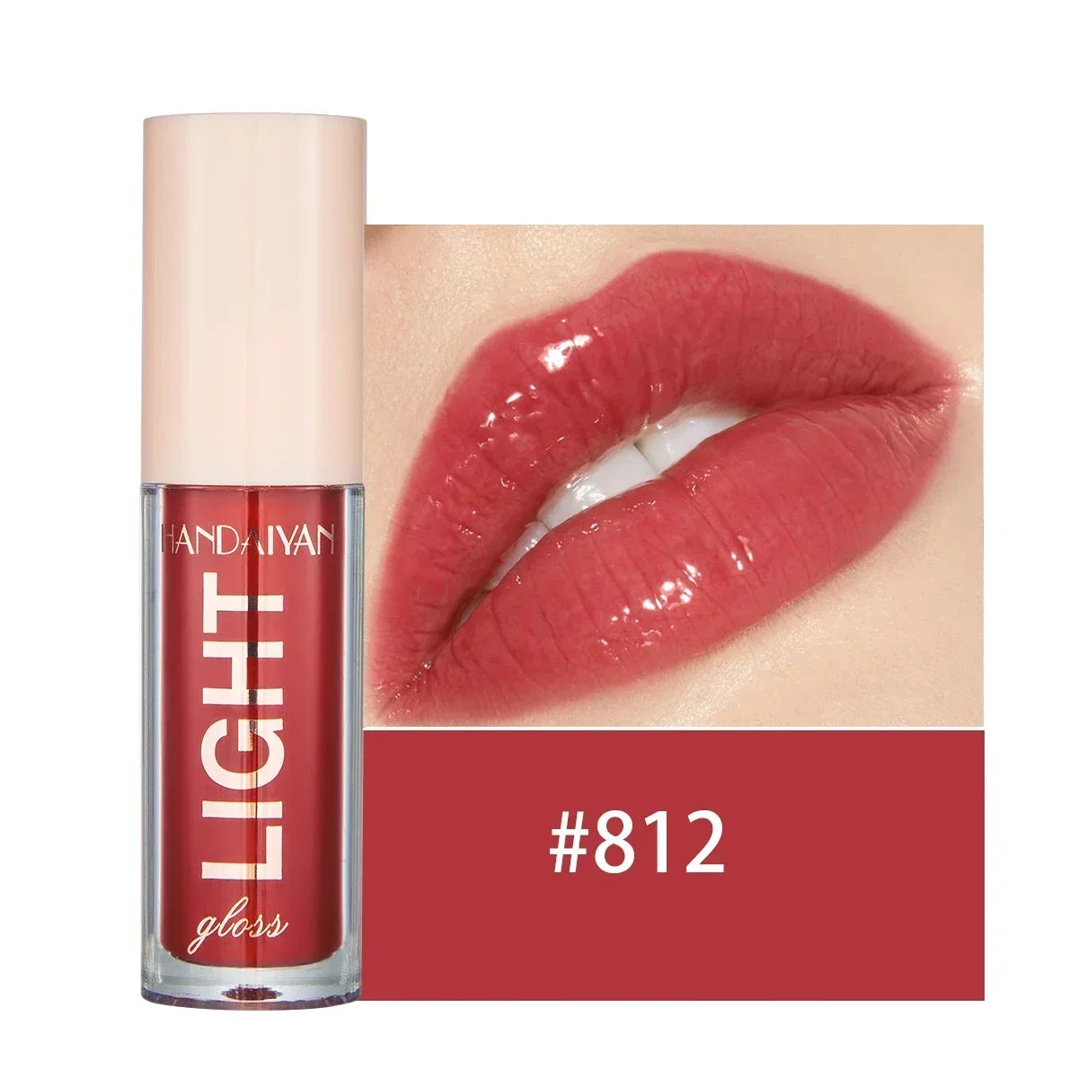 Waterproof Mirror Nude Lip Gloss Long Lasting Moisturizing Colour Rendering Non Sticky Cup Liquid Lipstick Lips Makeup Cosmetics