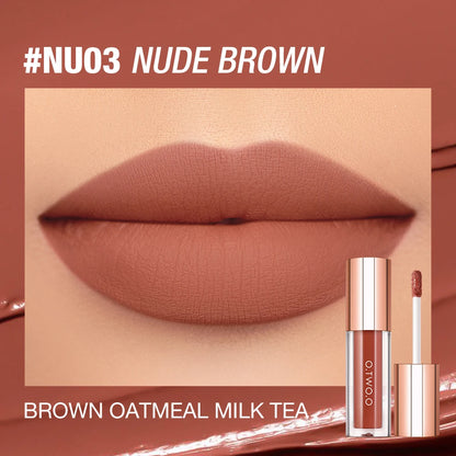 O.TWO.O Lipstick Lip Tint Matte 24H Stay Color-Locking Ultra-Lasting  Waterproof Transfer-Proof Glossy Satin Lip Glaze Makeup