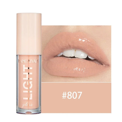 Waterproof Mirror Nude Lip Gloss Long Lasting Moisturizing Colour Rendering Non Sticky Cup Liquid Lipstick Lips Makeup Cosmetics