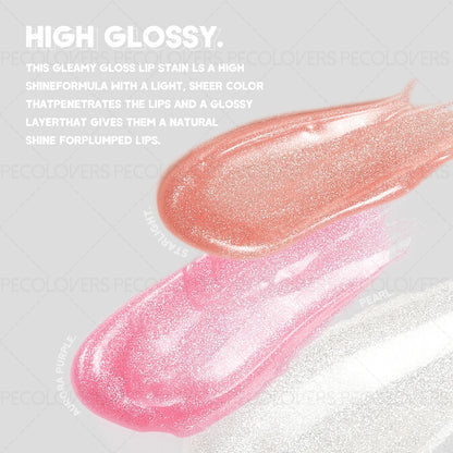 Glitter Mirror Pearl Lip Gloss Waterproof Lasting Plumping Liquid Lipstick Moisturizing Shine Lip Glaze Lips Makeup Cosmetics