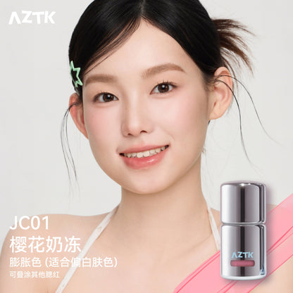 AZTK Blush Designer Color Face Makeup Blusher Natural Longlasting Muddy Cheek Rouge Water Glossy Moisturizer Liquid Blush Cream