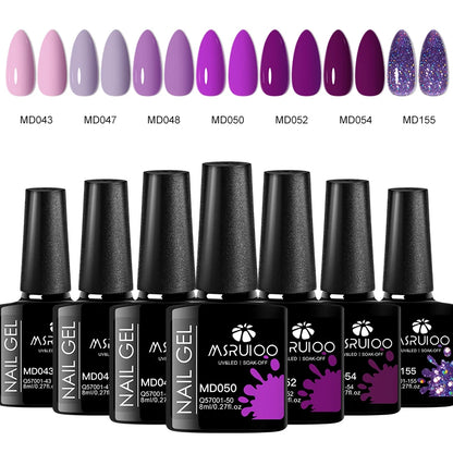 7pc Nail Gel Polish Set – Long-Lasting DIY Manicure Kit