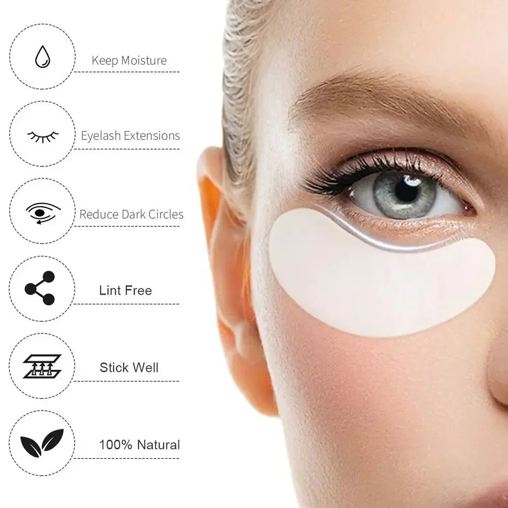 Lint-Free Under Eye Pads for Lash Extensions (50–100 Pairs)