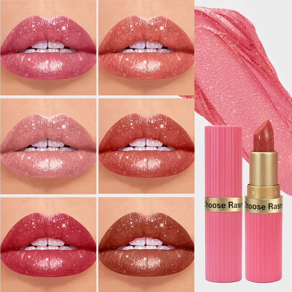 Glitter Velvet Lipstick – Waterproof, Matte & Shimmer Finish