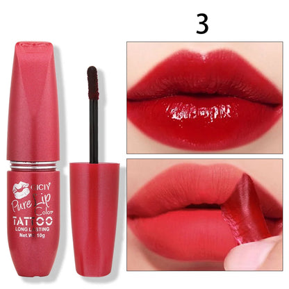 Tear off lip gloss, waterproof and sweat resistant, long-lasting moisturizing, vibrant colors, creating a bright makeup look