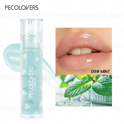 1PC Long-lasting Ball Lip Oil - High-gloss Finish, Moisturizing, Plumps Lips, Various Options, Creates Charming Makeup