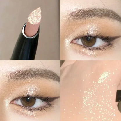 Pearlescent Eyeshadow Stick Pencil Glitter Eyeshadow Makeup Waterproof Shimmer Silkworm Liner Pen Cosmetics Beauty Makeup Tool