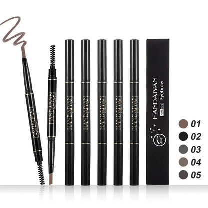 HANDAIYAN 5-Color Automatic Rotating Eyebrow Pencil – Waterproof & Long-Lasting
