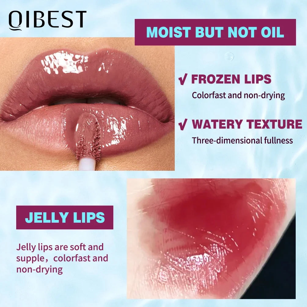 Qibest Original Moisturizing Lip Balm Lip Oil Gloss Care of The Lips Benetitnt for Lips Plumping Exfoliating Plumping Gloss Oil